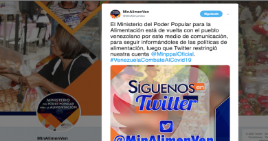 Min. Alimentación crea nueva cuenta Twitter @MinAlimenVen para informar sobre abastecimiento de alimentos