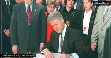 Jefe de Estado ratifica solidaridad y apoyo al pueblo cubano tras conmemorarse 24 años de Ley “Helms Burton”