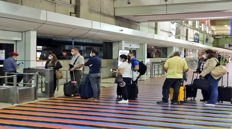 Inac exhortar a usuarios a utilizar tapabocas en aeropuertos para evitar propagación del Covid-19