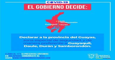 Ecuador decretó toque de queda ante Covid-19