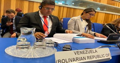 Posición de Venezuela ante el Informe Anual 2019 de la JIFE
