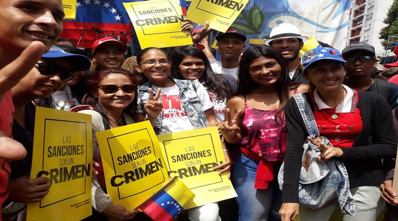 Tania Díaz: Pueblo venezolano enarbola las banderas de paz, diálogo y democracia ante sanciones de gobierno de Trump