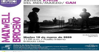 Trabajo fotográfico de Maxwell Briceño será expuesto en la GAN