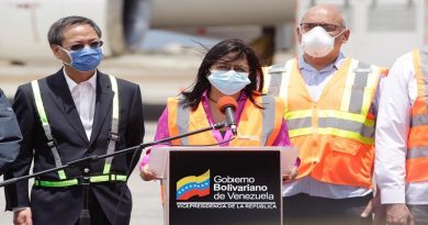 La vicepresidenta de la República Bolivariana de Venezuela, Delcy Rodríguez