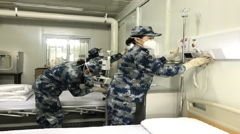Más de 10.000 médicos militares están al frente de lucha contra el Covid-19 en China