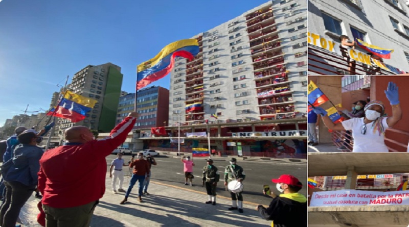 Desde sus hogares pueblo se sumó a campaña antiimperialista por la paz de Venezuela