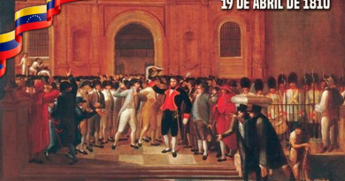 Venezolanos conmemoran 210 años de proclamación de su Independencia