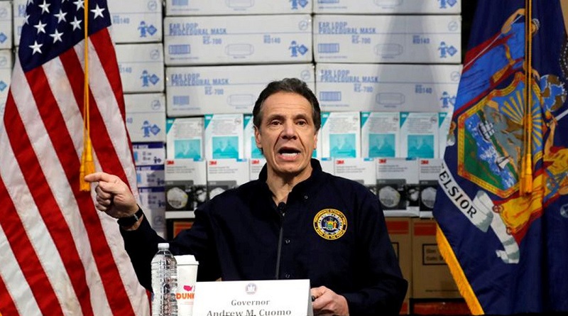 Gobernador de Nueva York asegura que no obedecería orden de Trump de reabrir el estado
