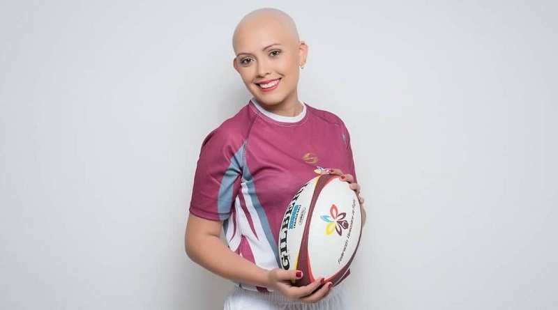 Atleta Virginia Varela, el rugby como terapia en la lucha contra el cáncer
