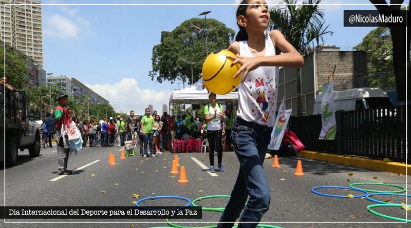 Venezuela comprometido con la masificación del deporte para el desarrollo de la paz y vida sana