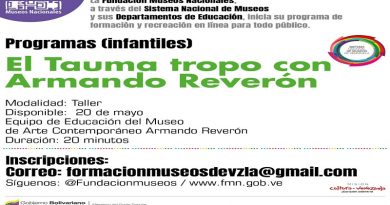 La FMN a través del Sistema Nacional de Museos, invita a participar en sus talleres de formación y educativos en línea