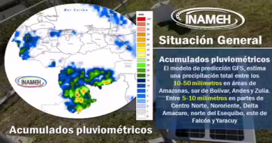 Inameh pronostica nubosidad fragmentada con lluvias dispersas en varias regiones del país