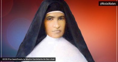 Presidente Maduro conmemoró los 12 años de la beatificación de la Madre Candelaria de San José
