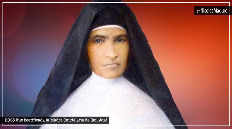 Presidente Maduro conmemoró los 12 años de la beatificación de la Madre Candelaria de San José