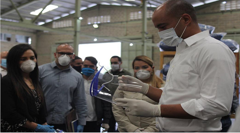 Consejo Científico y Tecnológico de Miranda entregó ‪al Ejecutivo estadal insumos de protección biológica contra el Covid-19