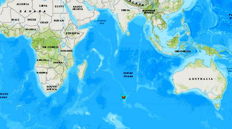 Terremoto de magnitud 6,1 afectó sur del océano Índico