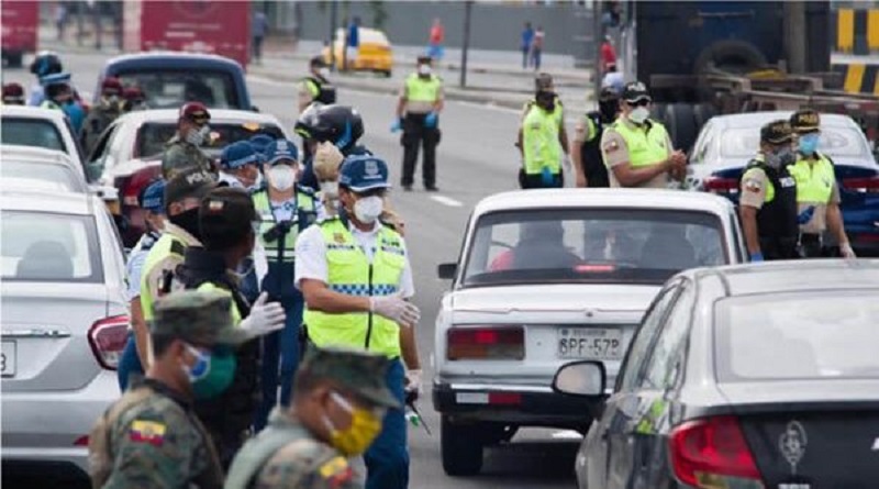 Más de 5.000 personas sancionadas por violar toque de queda en Ecuador