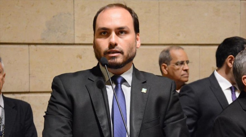 Carlos Bolsonaro, el hijo del presidente brasileño, Jair Bolsonaro.