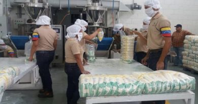 Planta Procesadora General José Antonio Anzoátegui produce diario más de 38 mil kilos de harina precocida