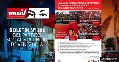 Presidente Maduro celebra edición N° 200 del Boletín del PSUV