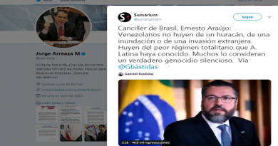 Canciller Jorge Arreaza a homólogo Araújo: Brasil sufre del oscurantismo fascista y enfermo de Bolsonaro