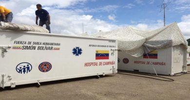 Instalan 5 hospitales de campaña del IVSS para la atención inmediata de connacionales en Bolívar