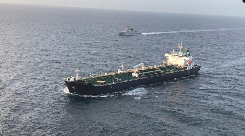 EXITOSA | Operación de resguardo del primer buque iraní “Fortune”, que ingresó a territorio venezolano cargado de combustible