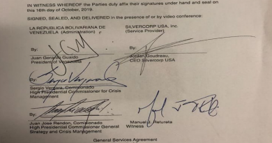 Firmantes del contrato mercenario lo hicieron a nombre del G-4 que apoya un gobierno falso para asesinar a venezolanos