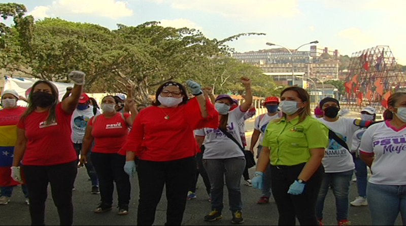 Mujeres venezolanas reafirman compromiso con garantizar la paz ante nueva agresión terrorista
