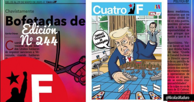 Edición N° 244 del periódico Cuatro F muestra lucha contra la pandemia y la defensa de la soberanía en Venezuela