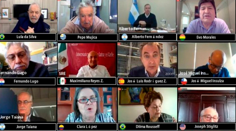 Grupo de Puebla insta a consolidar Primera Internacional Progresista para confrontar neoliberalismo en épocas de pandemia