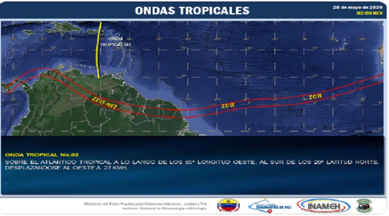 Precipitaciones en gran parte del país por paso de Onda Tropical número 2 por el Mar Caribe