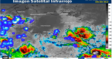 Inameh prevé nubosidad con precipitaciones en gran parte del país