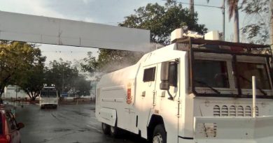 Lara continúa la desinfección de los espacios públicos contra la Covid-19