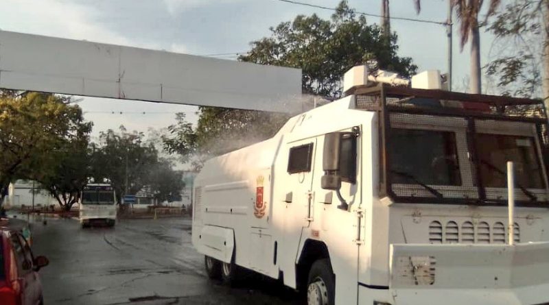 Lara continúa la desinfección de los espacios públicos contra la Covid-19