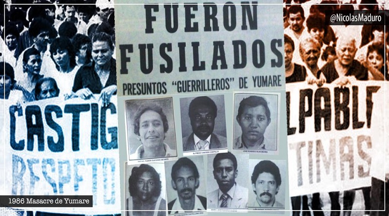 Jefe de Estado rememora 34 años de la Masacre de Yumare