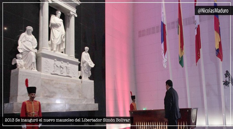 Este jueves se cumplen 7 años de la inauguración del Mausoleo para resguardar restos del Libertador