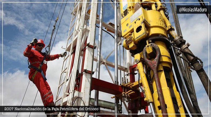 Venezuela celebra el 13 aniversario de nacionalización de Faja Petrolífera del Orinoco