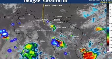 Onda Tropical número 1 ocasiona precipitaciones de intensidad variable en algunas áreas del país