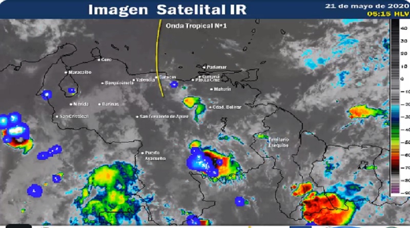 Onda Tropical número 1 ocasiona precipitaciones de intensidad variable en algunas áreas del país