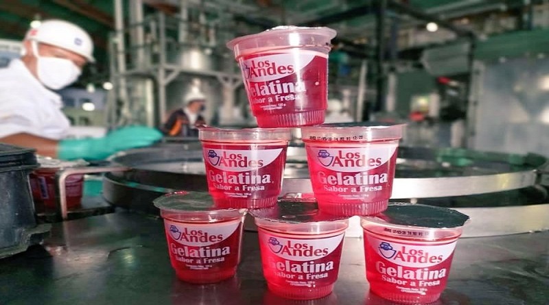Lácteos Los Andes continúa producción de gelatina para el pueblo ante pandemia