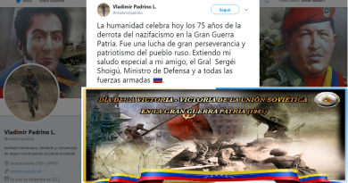 Ministro de la Defensa felicita a las Fuerzas Armadas de Rusia por 75 años de la victoria sobre los nazis