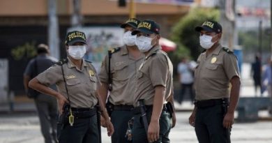 Un total de 46 policías de Perú fallecieron por coronavirus