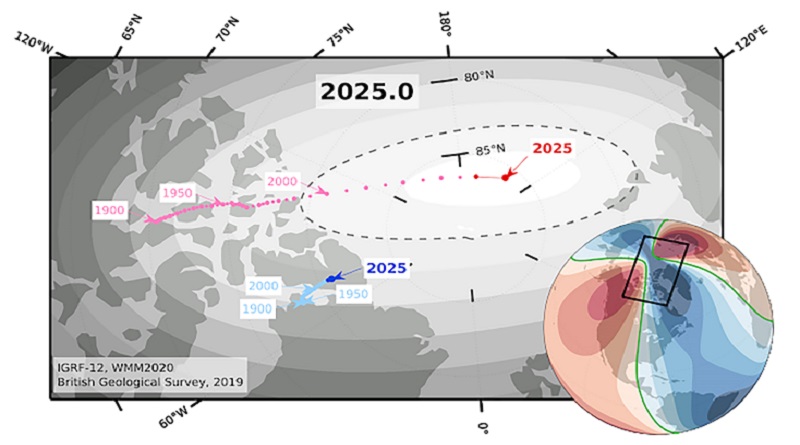Científicos hallan posible causa del desplazamiento del polo norte magnético terrestre hacia Rusia