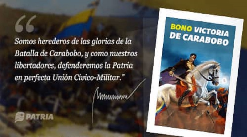 Inicia entrega del bono Victoria de Carabobo 2020 por el Sistema Patria