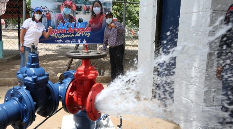 Activan pozo de agua que beneficia mil 800 familias en parroquia Guacamaya de Aragua