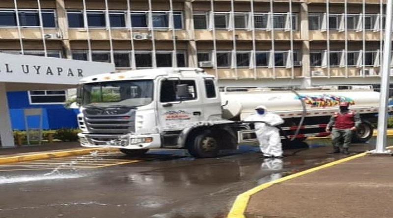 Realizan jornada de desinfección en el Hospital Uyapar de Puerto Ordaz