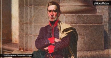 Venezuela conmemora 256 años del protector de los pueblos José Gervasio Artigas