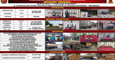 GNB incauta 31 mil kilos de material estratégico y más de 2 mil litros de combustible durante operativo