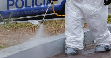 Desinfectan contra la Covid-19 instalaciones de Mercal en el estado Miranda
